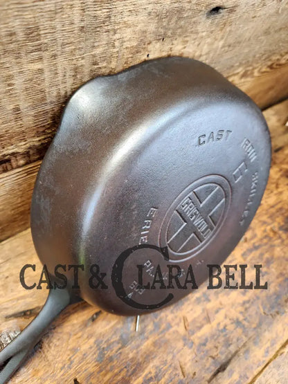 Awesome Saute Skillet! 1930’S Griswold #6 Cast Iron Skillet With Large Block Logo And Smooth