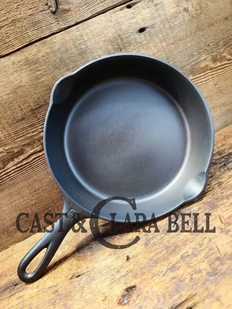 Awesome Saute Skillet! 1930’S Griswold #6 Cast Iron Skillet With Large Block Logo And Smooth