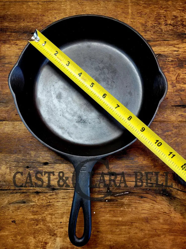 Awesome Saute Skillet! 1930’S Griswold #6 Cast Iron Skillet With Large Block Logo And Smooth