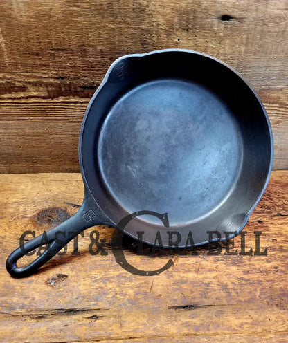 Awesome Saute Skillet! 1930’S Griswold #6 Cast Iron Skillet With Large Block Logo And Smooth