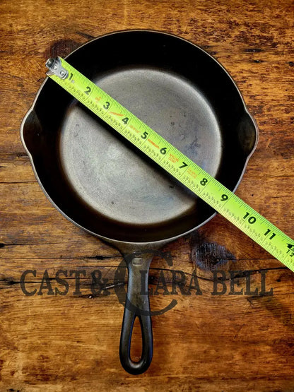 Awesome Saute Skillet! 1930’S Griswold #6 Cast Iron Skillet With Large Block Logo And Smooth