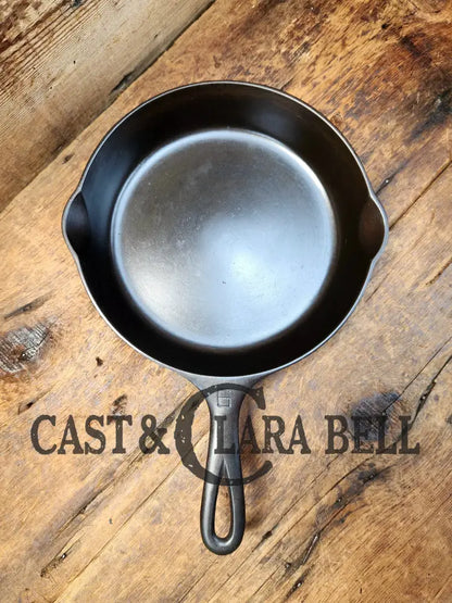 Awesome Saute Skillet! 1930’S Griswold #6 Cast Iron Skillet With Large Block Logo And Smooth