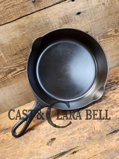 Awesome Saute Skillet! 1930’S Griswold #6 Cast Iron Skillet With Large Block Logo And Smooth