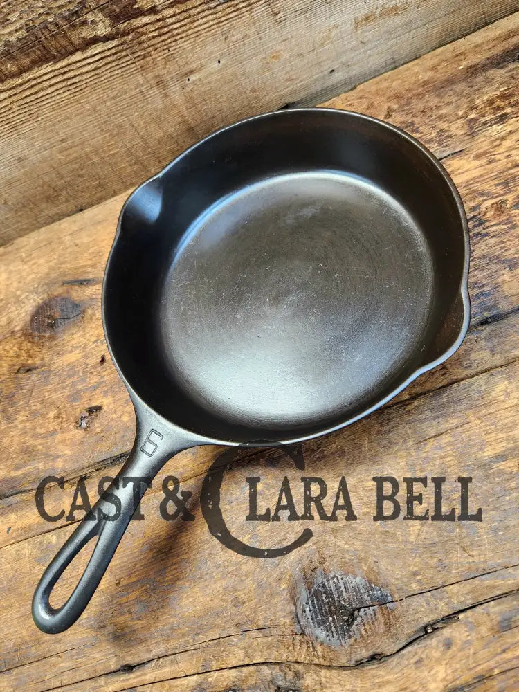 Awesome Saute Skillet! 1930’S Griswold #6 Cast Iron Skillet With Large Block Logo And Smooth