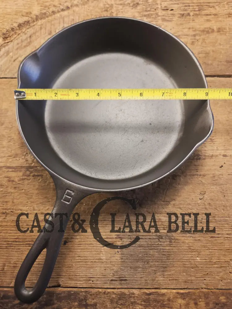 Awesome saute skillet! 1930’s Griswold #6 cast iron Skillet with Large Block Logo and Smooth Bottom 699 J Skillet