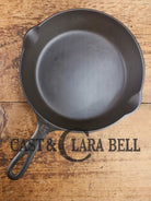 Awesome saute skillet! 1930’s Griswold #6 cast iron Skillet with Large Block Logo and Smooth Bottom 699 J Skillet
