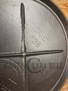 Awesome single serve piece! Lightweight early 1910’s Era Griswold Slant Logo Vintage Griddle #8 Erie 738 Griddle