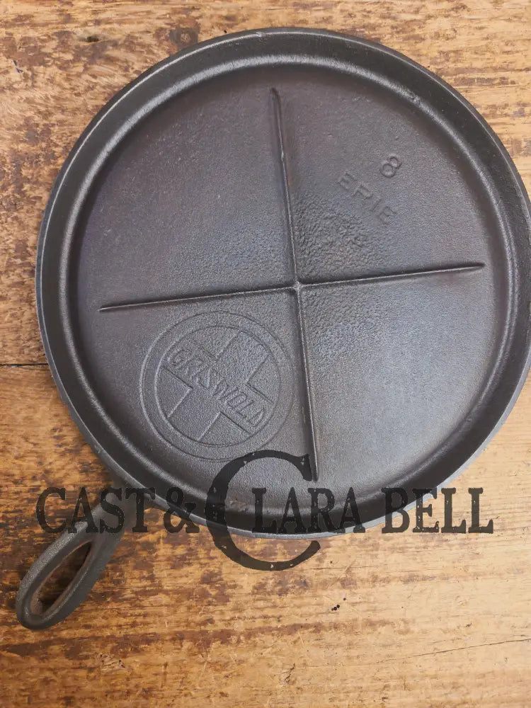 Awesome single serve piece! Lightweight early 1920 Griswold Slant Logo Vintage Griddle #8 Erie 738 Griddle