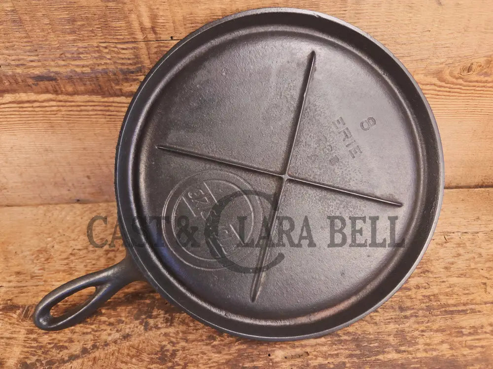 Awesome single serve piece! Lightweight early 1920 Griswold Slant Logo Vintage Griddle #8 Erie 738 - Griddle