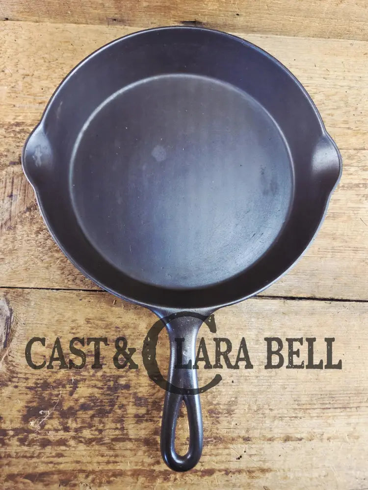 Awesome! Wagner made National #8 Cast Iron Skillet. Shallow wall skillet similar to Griswold Victor and Iron Mountain
