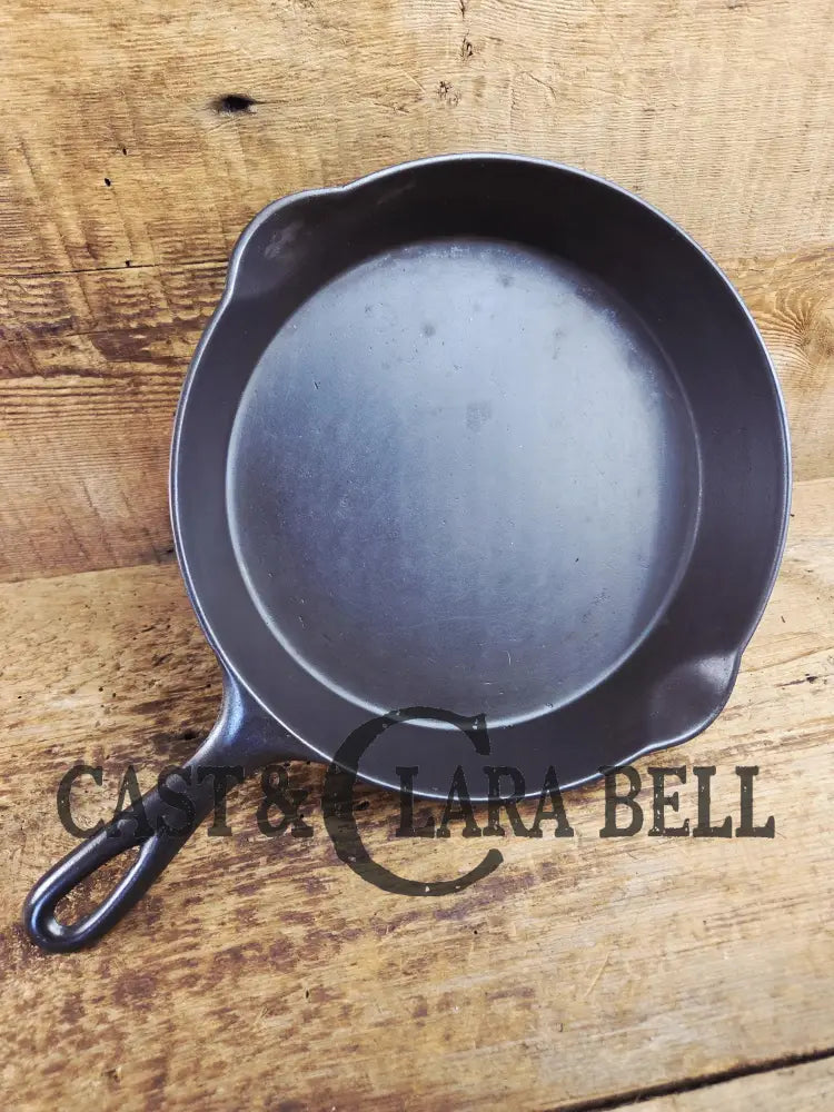 Awesome! Wagner made National #8 Cast Iron Skillet. Shallow wall skillet similar to Griswold Victor and Iron Mountain