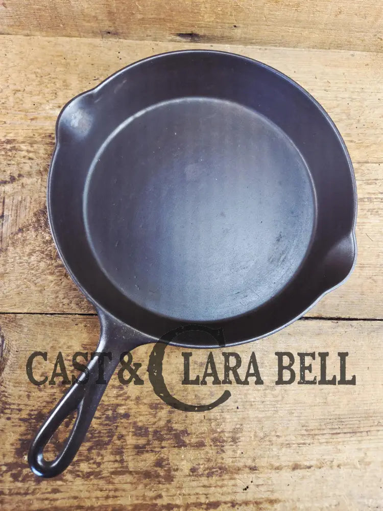 Awesome! Wagner made National #8 Cast Iron Skillet. Shallow wall skillet similar to Griswold Victor and Iron Mountain