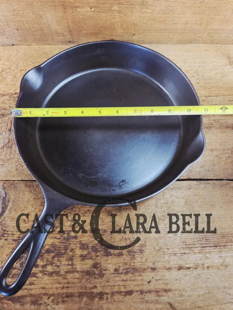 Awesome! Wagner made National #9 Cast Iron Skillet. Shallow wall skillet similar to Griswold Victor and Iron Mountain