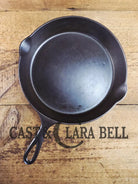 Awesome! Wagner made National #9 Cast Iron Skillet. Shallow wall skillet similar to Griswold Victor and Iron Mountain