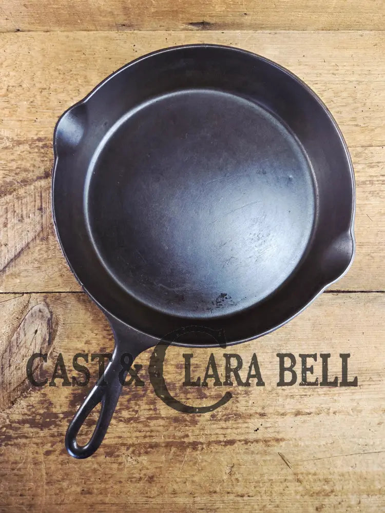 Awesome! Wagner made National #9 Cast Iron Skillet. Shallow wall skillet similar to Griswold Victor and Iron Mountain