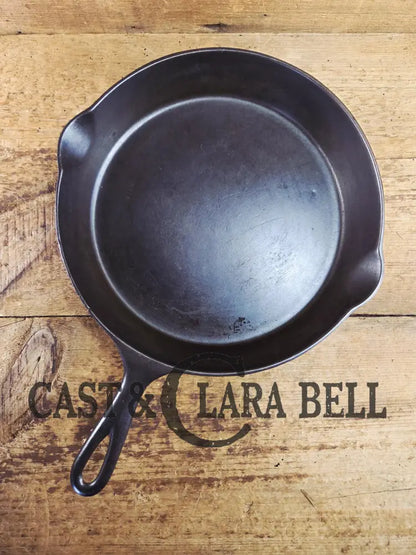 Awesome! Wagner made National #9 Cast Iron Skillet. Shallow wall skillet similar to Griswold Victor and Iron Mountain