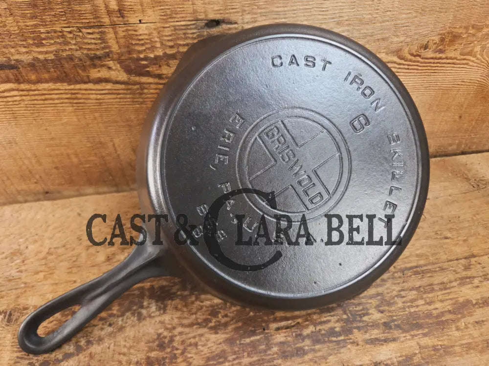 BEAUTIFUL! 1910-20’s Griswold #6 Skillet with Heat Ring and Large Block Logo 699 B Skillet
