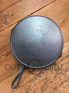 Beautiful 1910’s Early Favorite Piqua Ware #10 Cast Iron Skillet Smiley Logo Skillet