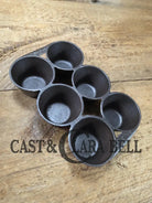 Beautiful 1910’s ’Griswold’s Erie’ 6 Cup Muffin/Popover Pan 6141 Variation 4 Bakeware