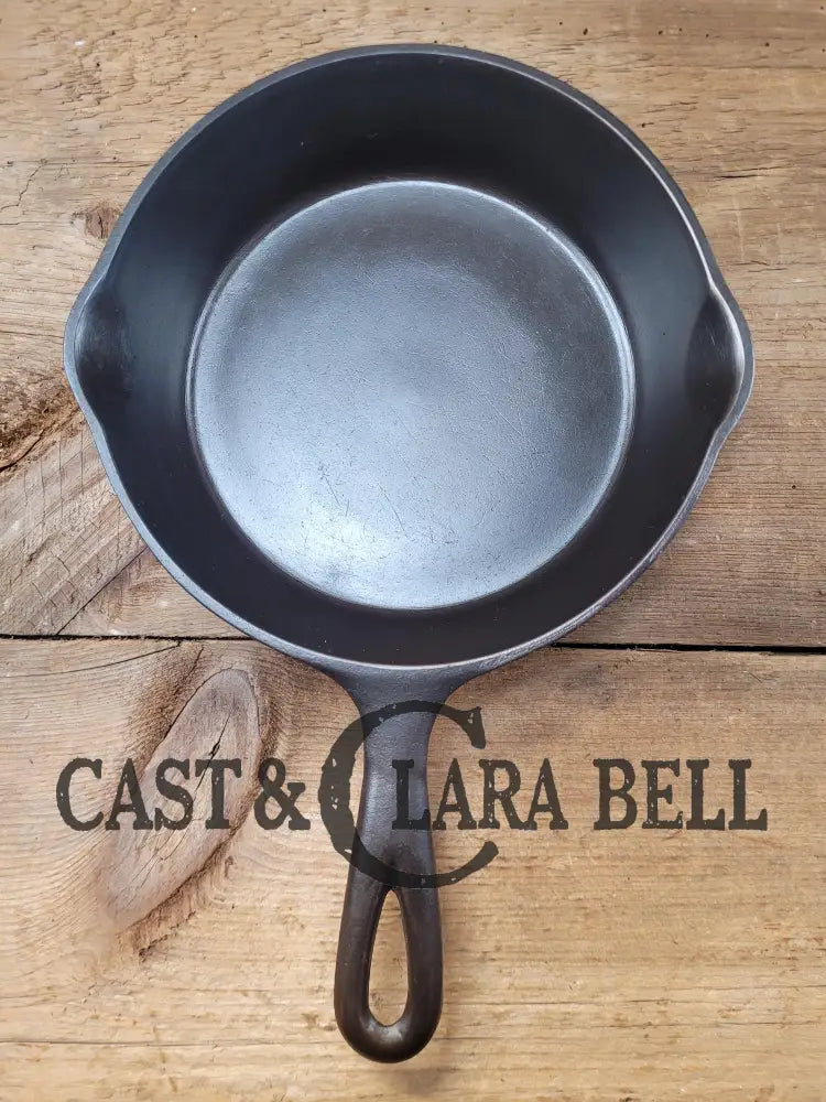 Beautiful! 1920’S Favorite Made Puritan No. 5B Cast Iron Skillet W Heat Ring! Unique Handle