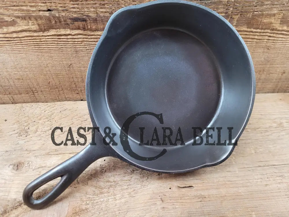 Beautiful! 1920’S Favorite Made Puritan No. 5B Cast Iron Skillet W Heat Ring! Unique Handle