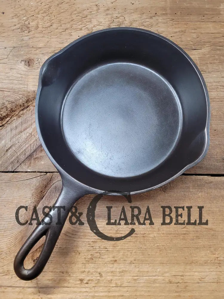 Beautiful! 1920’S Favorite Made Puritan No. 5B Cast Iron Skillet W Heat Ring! Unique Handle