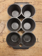 Beautiful 1920’s Griswold 6 Cup Muffin/Popover Pan 6141 Variation 4 Rarity 3. Restored Seasoned and Ready to Use!
