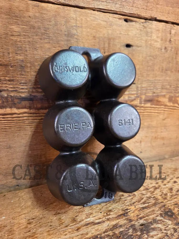 Beautiful 1920’s Griswold 6 Cup Muffin/Popover Pan 6141 Variation 5 Rarity 3. Amazing gift (Copy) Bakeware