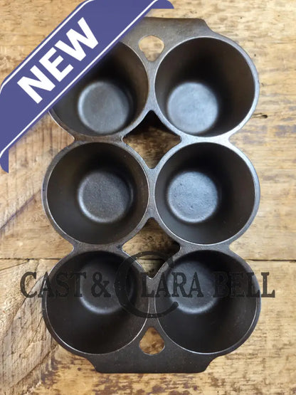 Beautiful 1920’s Griswold 6 Cup Muffin/Popover Pan 6141 Variation 5 Rarity 3. Amazing gift Bakeware