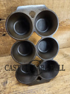 Beautiful 1920’s Griswold 6 Cup Muffin/Popover Pan 6141 Variation 5 Rarity 3. Amazing gift Bakeware