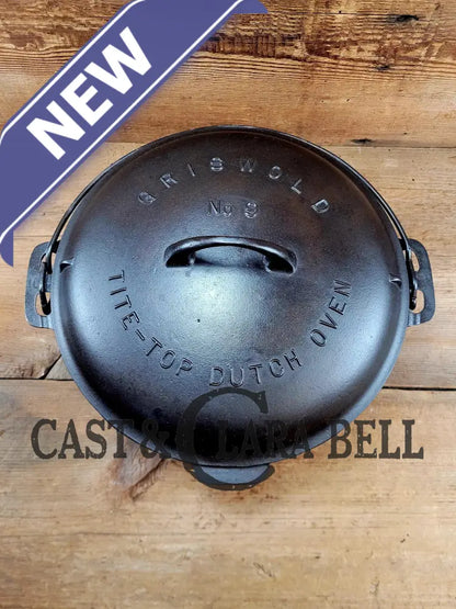 Beautiful 1920’S Griswold No. 9 Tite-Top Dutch Oven With Block Logo P/N 834 B Lid 2552 A.