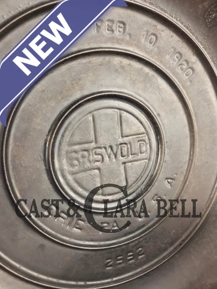 Beautiful 1920’s Griswold No. 9 Tite-Top Dutch Oven with Block Logo p/n 834 B Block Logo lid 2552. PERFECT for stews