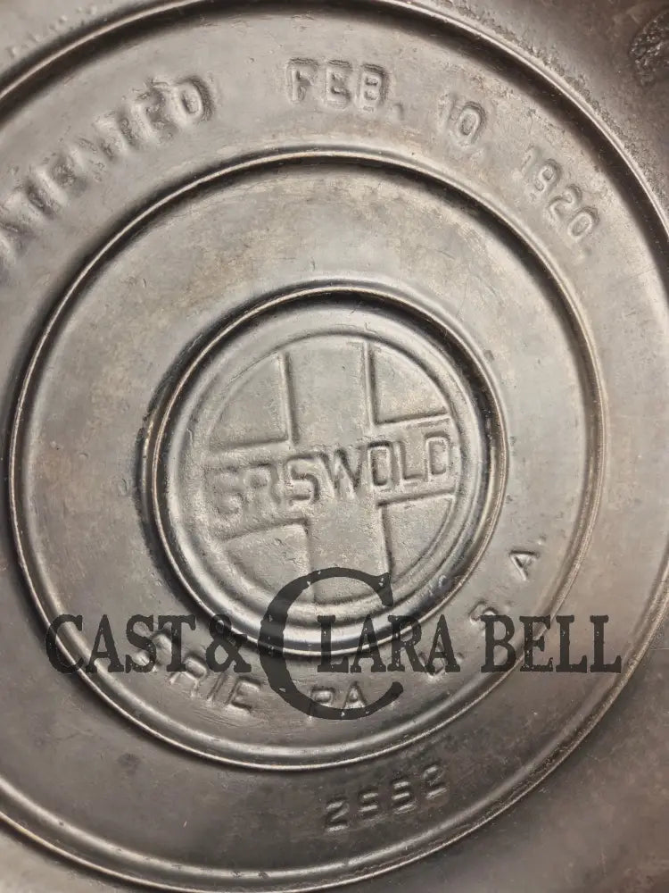 Beautiful 1920’s Griswold No. 9 Tite-Top Dutch Oven with Block Logo p/n 834 B Block Logo lid 2552. PERFECT for stews