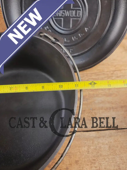 Beautiful 1920’s Griswold No. 9 Tite-Top Dutch Oven with Block Logo p/n 834 Block Logo lid 2552. PERFECT for stews