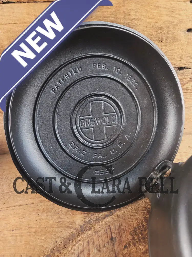 Beautiful 1920’s Griswold No. 9 Tite-Top Dutch Oven with Block Logo p/n 834 Block Logo lid 2552. PERFECT for stews