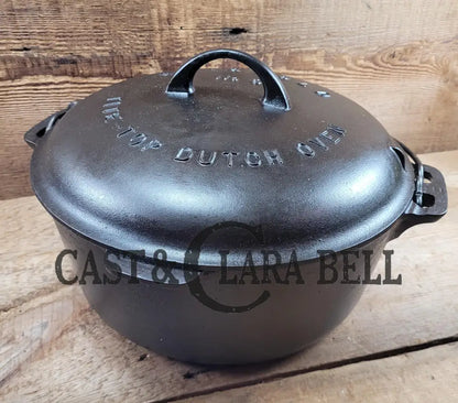 Beautiful 1920’S Griswold No. 9 Tite-Top Dutch Oven With Block Logo P/N 834 Lid 2552. Restored