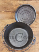 Beautiful 1920’s Griswold No. 9 Tite-Top Dutch Oven with Slant Logo p/n 834 Slant Logo lid 2552. PERFECT for stews