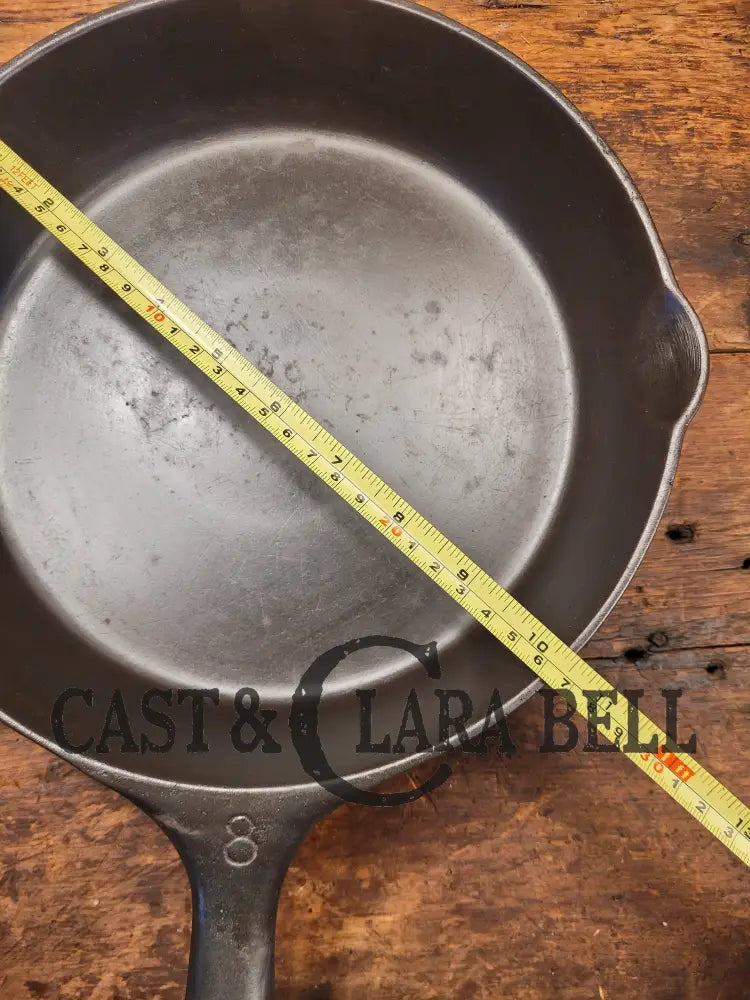 Beautiful 1920S Vollrath #8 Cast Iron Skillet With Heat Ring