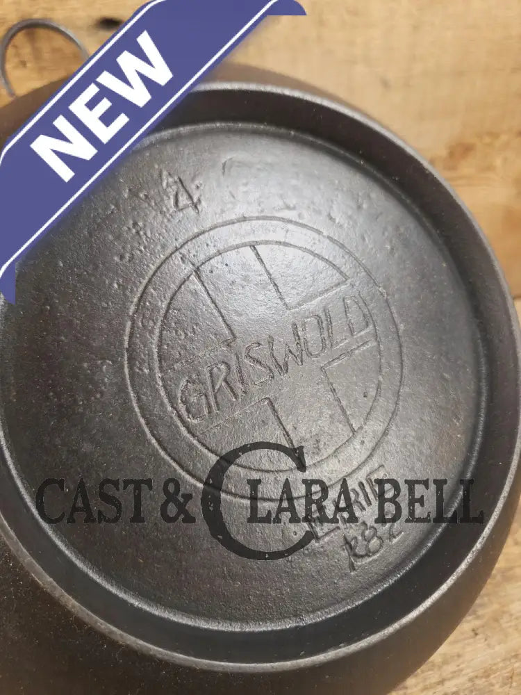 Beautiful 1930’s #4 Griswold (#782) Scotch Bowl (aka candy kettle). Hard to find really cook bowl for bread proofing