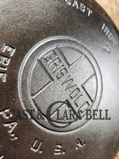 Beautiful 1930’S Griswold #7 Skillet W Large Block Logo Smooth Bottom 701. Sits Flat Perfect For