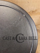 Beautiful!! 1930’s Lodge #8 Cast Iron Skillet with 3 Notch Heat Ring. Raised Blob makers mark Skillet