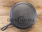 Beautiful!! 1930’s Lodge #8 Cast Iron Skillet with 3 Notch Heat Ring. Raised Blob makers mark Skillet