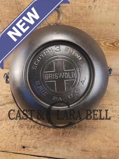 Beautiful #3 1930’s Large Block Logo Griswold (#781) Scotch Bowl (aka candy kettle). Hard to find GORGEOUS collector’s