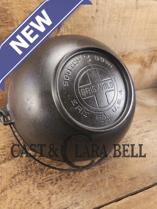 Beautiful #3 1930’s Large Block Logo Griswold (#781) Scotch Bowl (aka candy kettle). Hard to find GORGEOUS collector’s