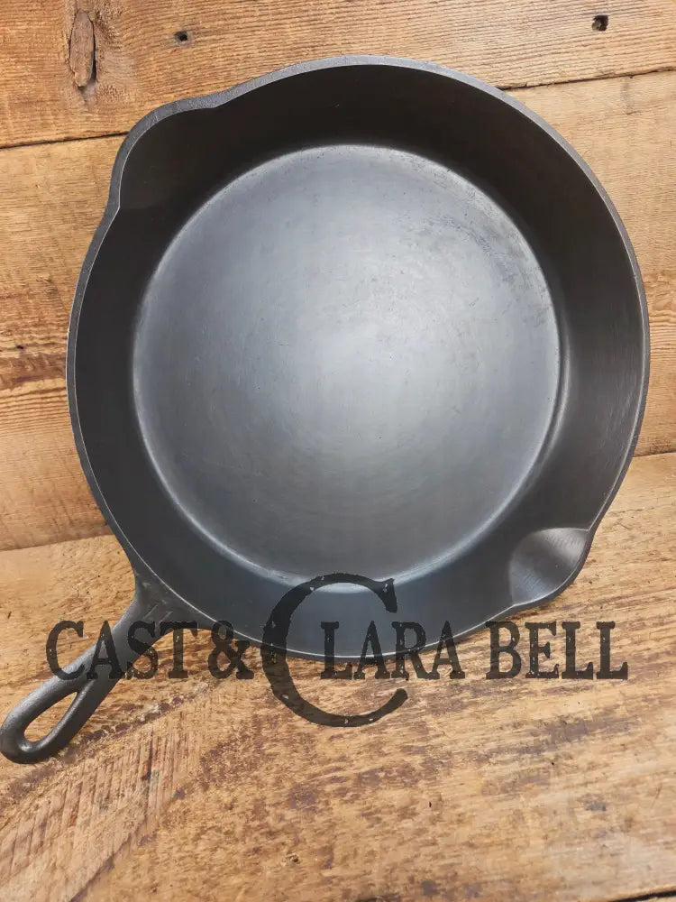 Beautiful and huge! 1920’s Griswold #11 Skillet with Large Block Logo and Heat Ring EPA USA p/n 717 A. Restored and