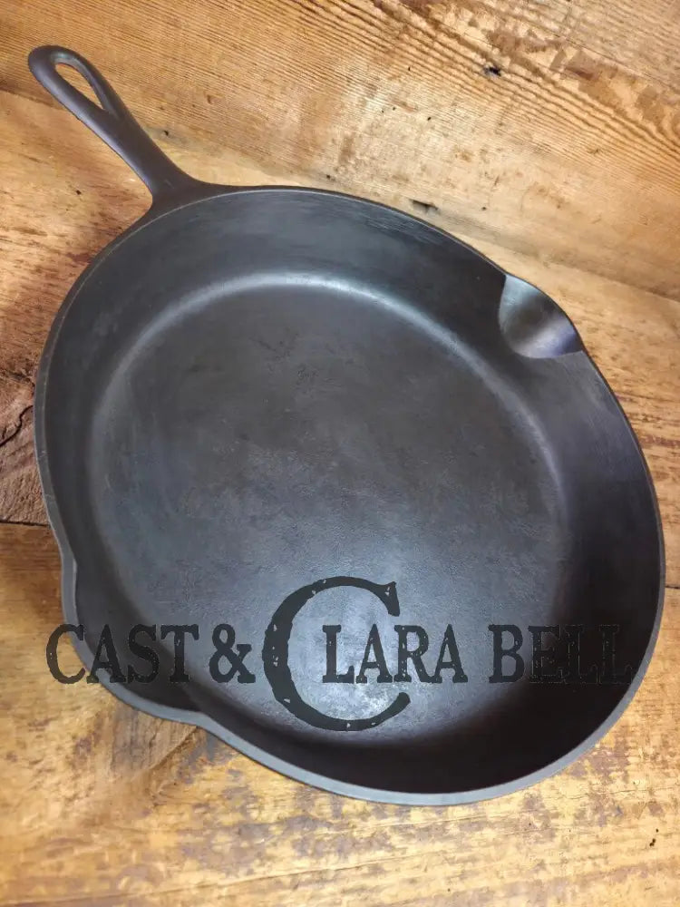 Beautiful and huge! 1920’s Griswold #11 Skillet with Large Block Logo and Heat Ring EPA USA p/n 717. Restored and Ready