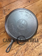 Beautiful and huge! 1920’s Griswold #11 Skillet with Large Block Logo and Heat Ring EPA USA p/n 717. Restored and Ready