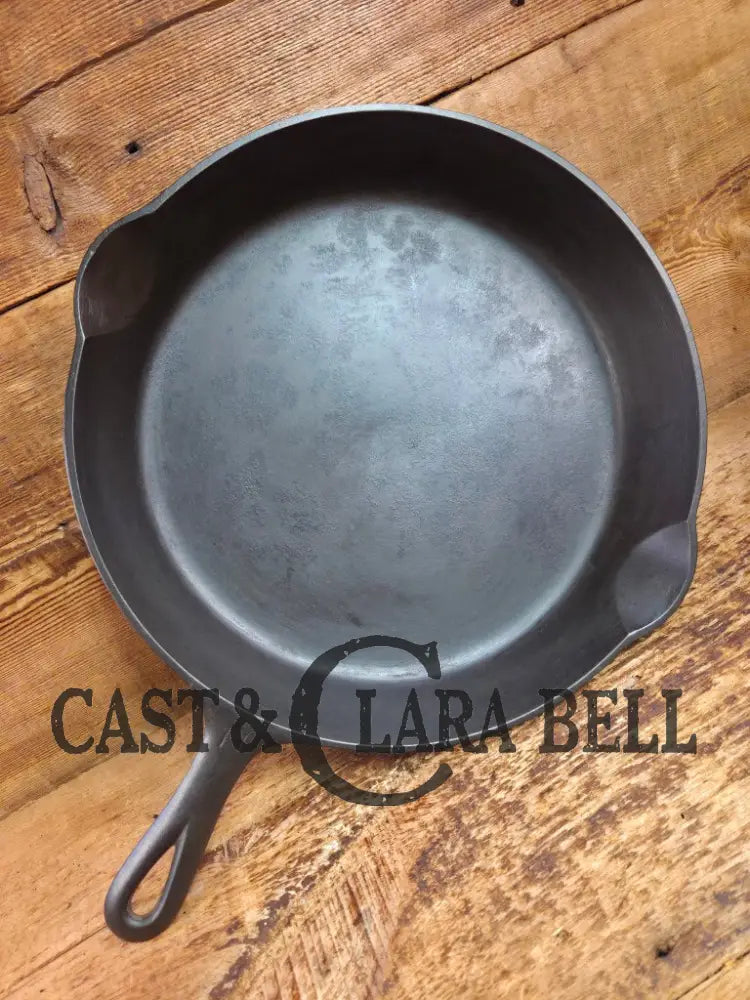Beautiful and huge! 1920’s Griswold #11 Skillet with Large Block Logo and Heat Ring EPA USA p/n 717. Restored and Ready