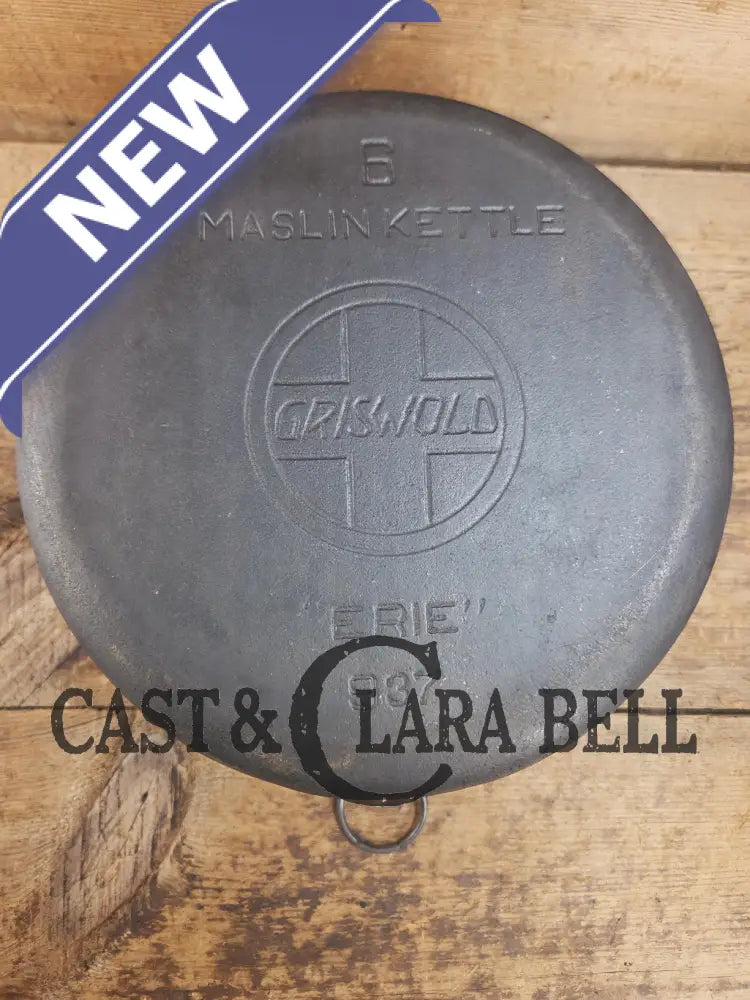 Beautiful and tough to find #6 1930’s Block Logo Griswold (#936) Maslin Kettle! Gorgeous collector and canner piece!