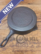 Beautiful Antique gate-marked unknown #9 skillet. Est 1880’s. Left single spout heat ring bottom w/ semi fancy handle